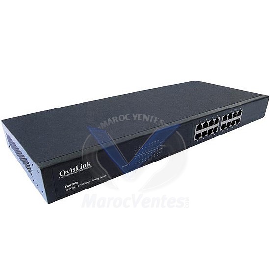 Switch 16 ports 10/100 Mbps Rackable (19"). EVO-FSH16