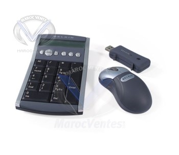 Pavé numérique/calculatriceavec souris sans fil