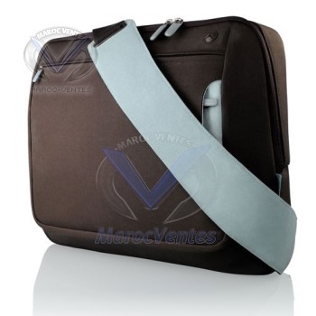 Sacoche Messenger 17" Marron/Bleu