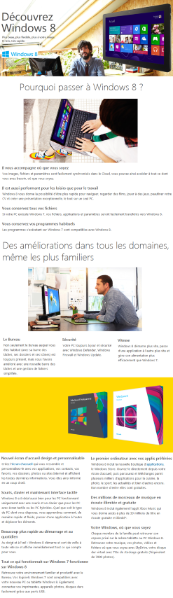 Acheter Microsoft Windows 8 Pro FranÃ§ais 32 bits - OEM maroc