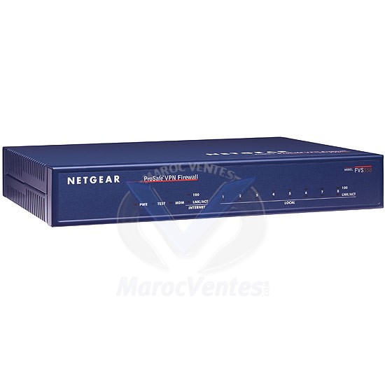 Routeur ProSafe Firewall VPN 8 Tunnels - 1 Port WAN 10/100 - 8 Ports LAN 10/100 FVS318