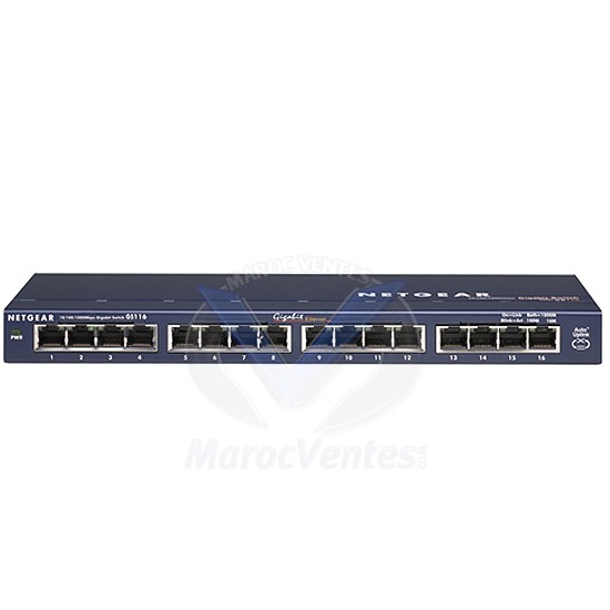 Switch  Prosafe Plus 16 ports Gigabit GS116
