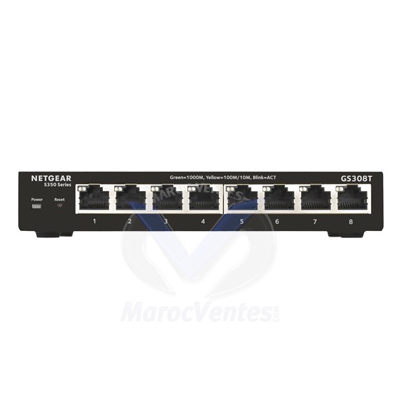 Switch intelligent 8 x 10/100/1000 Niveau 2 GS308T