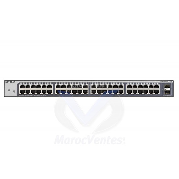 Switch Gigabit Smart Managed Plus à 48 ports avec 2 SFP GS750E