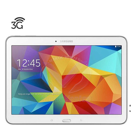 Galaxy Tab 4 10.1" 16 GB HDD  1.5 GB RAM  Android 3G  Blanc Galaxy Tab 4