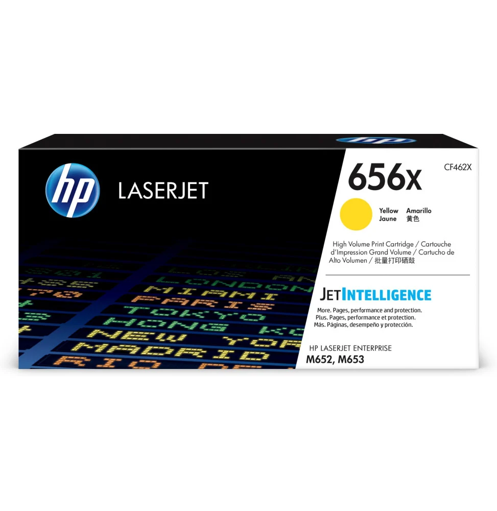 656X Cartouche de Toner Laser Jaune 22 Pages pour M653 séries CF462X