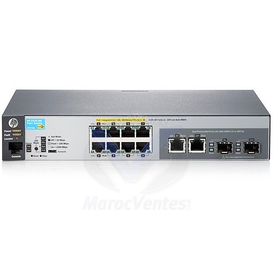 Switch Ethernet 2530-8G-PoE+ J9774A