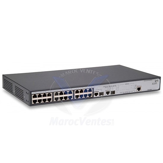 Switch 24 ports Ethernet 10/100 PoE + 2 ports Gigabit/GBIC JD992A