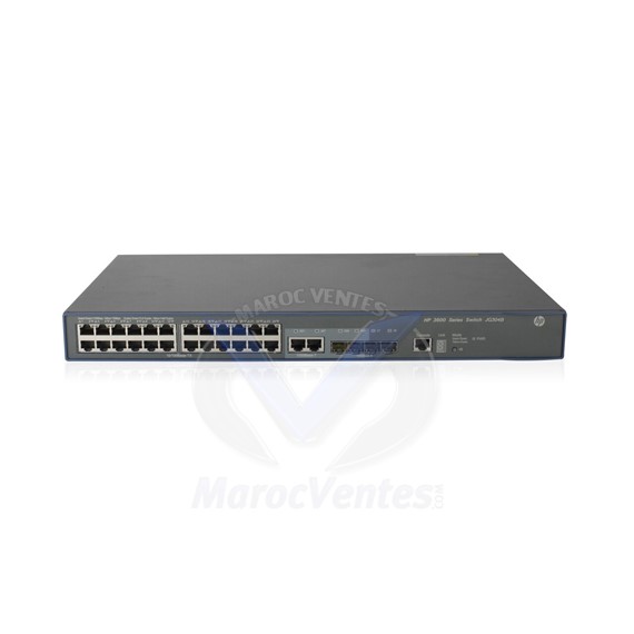 Switch 24 x 10/100 + 4 x Gigabit SFP + 2 x 10/100/1000 partagé C4 Géré JG304B