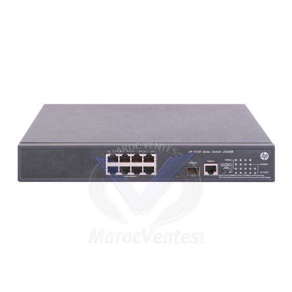 Switch 8 x 10/100/1000 (PoE+) + 1 x Gigabit SFP Géré JG309B