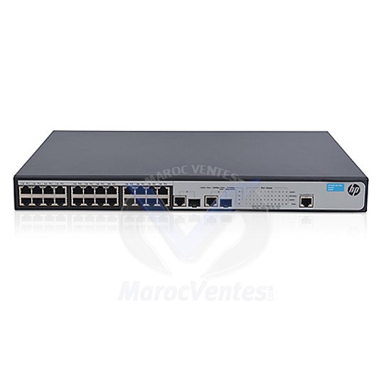 HP 1910-24-POE+ SWITCH 24 PORTS 10/100 POE+ 2 PORTS SFP L2 SMART MANAGED JG539A