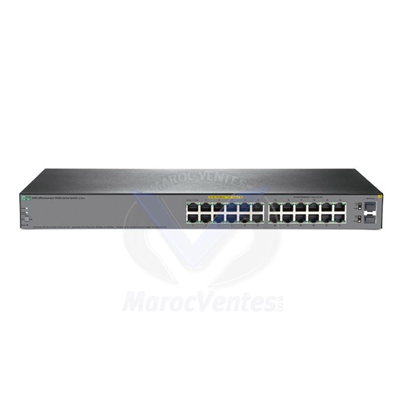 Switch manageable 24 ports Gigabit + 2SFP PPoE+ 370W JL385A