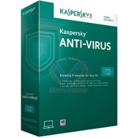 KASPERSKY Antivirus 2015 3 Postes / 1 an KL1161FBCFS-MAG