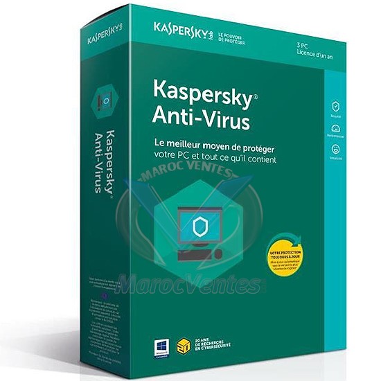 Antivirus 2018 pour PC 3 Postes / 1 an KL1171FBCFS-8MAG