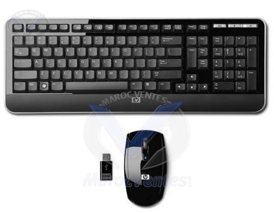 Clavier et souris multimédia sans fil 2,4 GHz