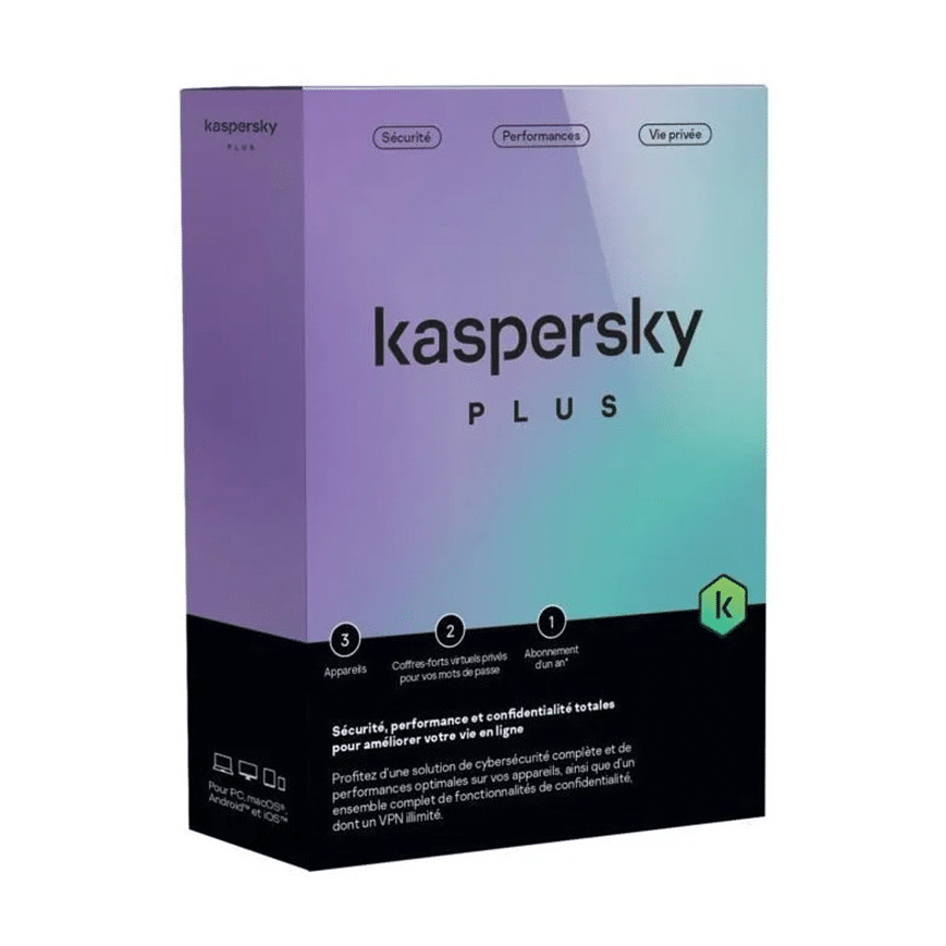 Plus (équivalent à Internet Security) - 3 Postes / 1 an KL10428BCFS-FFPMAG