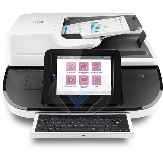 Scanner de documents Digital Sender Flow 8500fn2 Recto-verso A4 Ecran tactile USB 2.0 / Gigabit L2762A