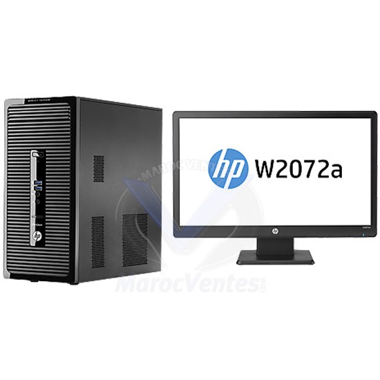 Ordinateur de Bureau HP ProDesk 400 G2 MT Processeur Intel I7-4790S + Ecran LED W2072a L9T37EA