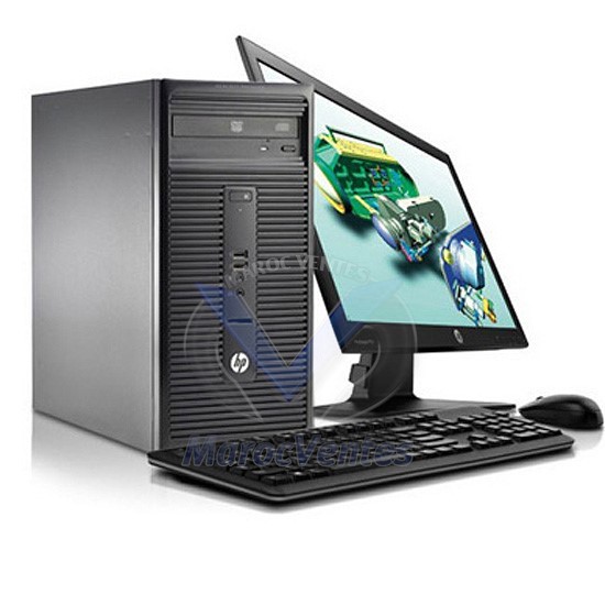 HP 280G1 MT i34160 4Go 500Go DVDRW FreeDOS 1y Wty Ecran 20" L9T45EA