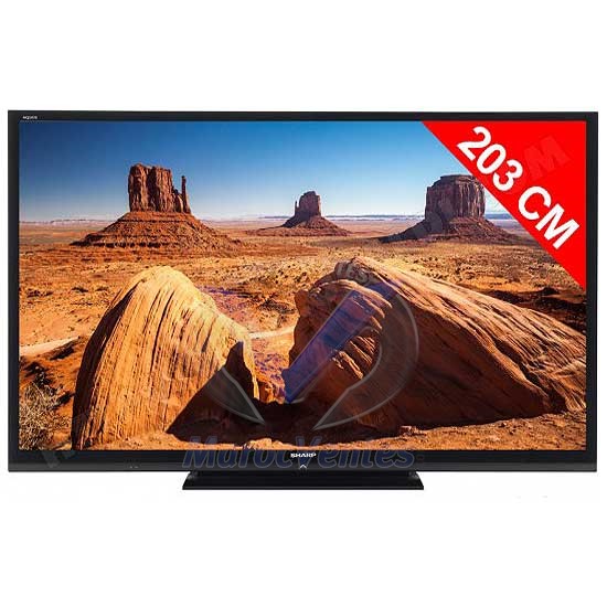 Téléviseur LED 3D Full HD  203 cm / 80“ +2 paires de lunettes Gratuites LC 80LE657E