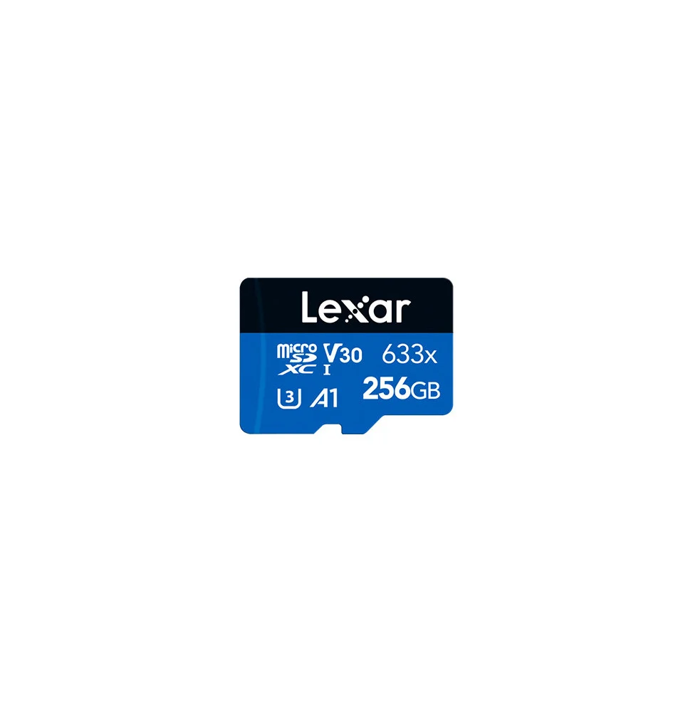 Carte SD MS633X 256GB High-Performance 633x microSDXC UHS-I avec adaptateur SD LSDMI256BB633A