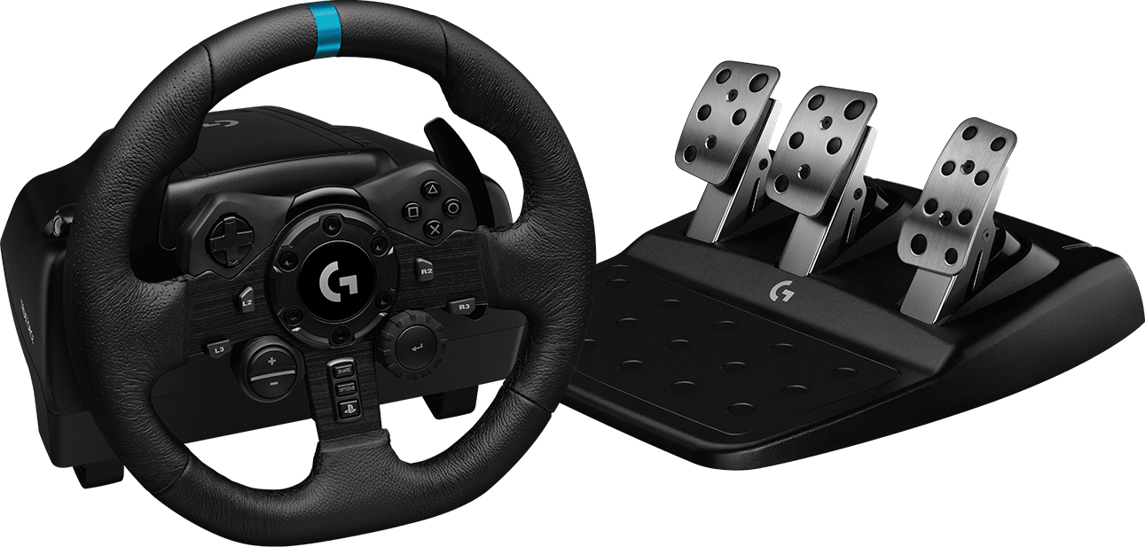 LOGITECH G923 Racing Wheel and Pedals for PS5  PS4 941-000149