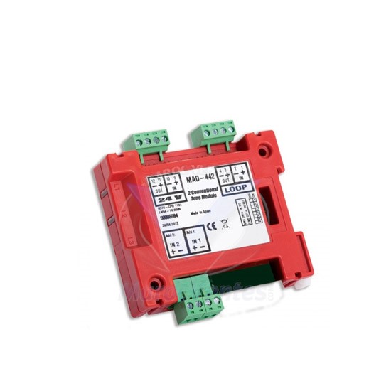 DETNOV Module adressable à 1 zone conventionnelle MAD-441