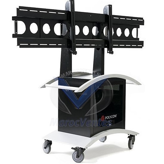 Meuble Haut de Gamme pour Système de Visioconférence & Téléprésence POLYCOM MEDIA CART