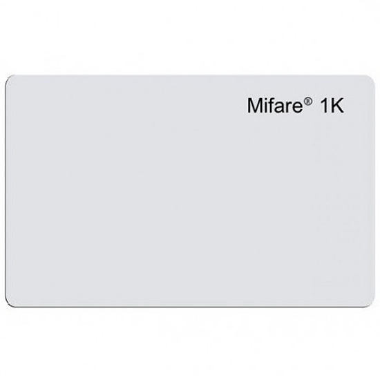 Carte PVC RFID MIFARE 1K +SN  13.56MHZ MINCE BLANCHE POUR IMPRESSION Distance : 10 ~ 40mm Dimensions 54x0.82×85mm) Epaisseur = 0.8MM Min 200