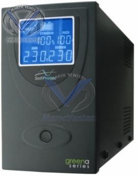 Onduleur In-line 1200 VA avec 2 prises Schukos MISTRAL 1200 Green-A