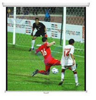 Ecran mural manuel/Blanc mat/Format carré/150 x 150/6 Kgs MPP01B1150150