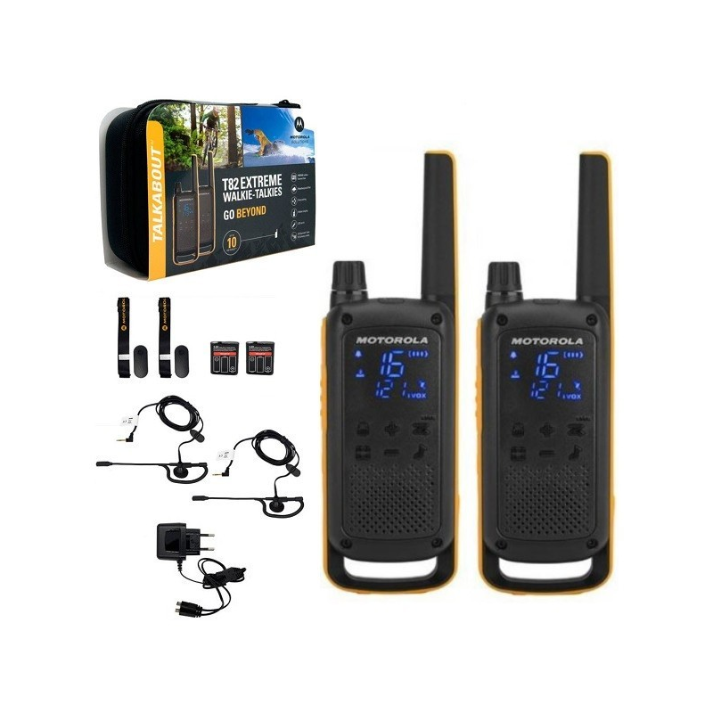 Talkie-Walkie Longue Portée TALKABOUT MOTOROLA T82 Extreme B8P00811YDEMGWR