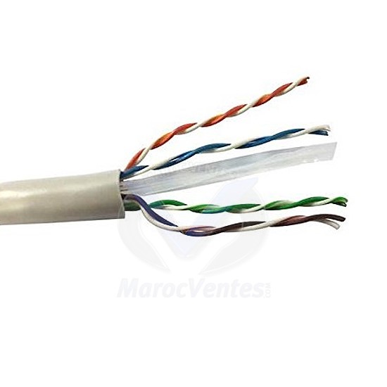 Câble Réseau Ethernet LAN Cat6 VCOM NC614