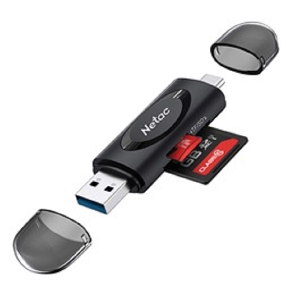 FLASH CARD READER WK13 USB3.0+TYPE C TO MSD/SD GRAY NT09WK13-30GR