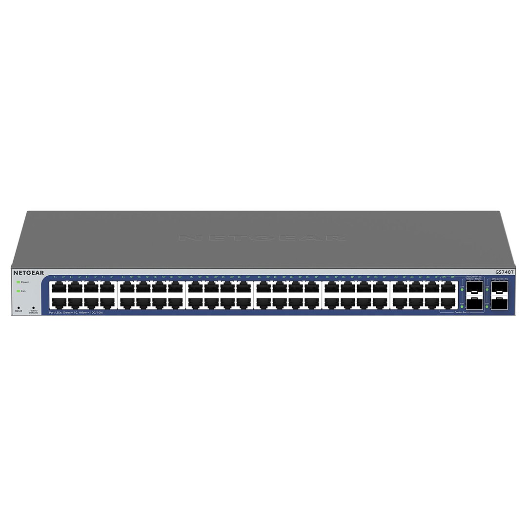 SMART SWITCH MANAGEABLE L2 48 PORTS GIGABIT + 2 PORTS SFP GS748T-500EUS
