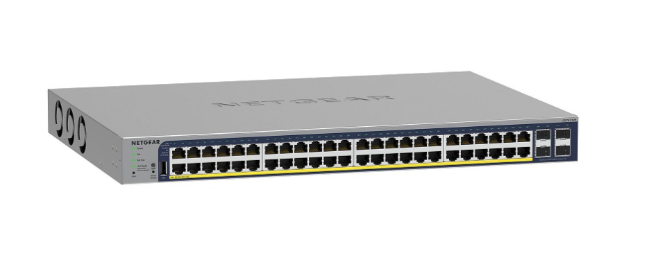 NETGEAR SMART SWITCH WEB MANGEABLE PRO GIGABIT POE+ 48 PORTS AVEC GESTION À DISTANCE DANS LE CLOUD EN OPTION GS752TPP-300EUS