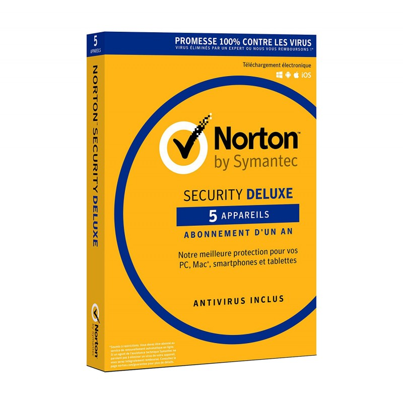 Antivirus Norton Security Deluxe 1 An – 5 Appareils 21385415
