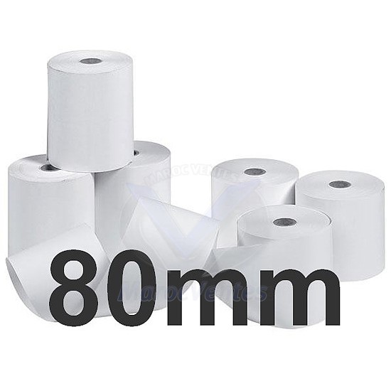 ROULEAU PAPIER THERMIQUE 80MM/75MM (PAP-THE) Prix Choc