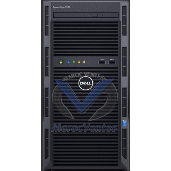Serveur tour PowerEdge T130 E3-1220V5 3.0GHz 1 TB 4 GB RAM PET130-E3-1220-V5A