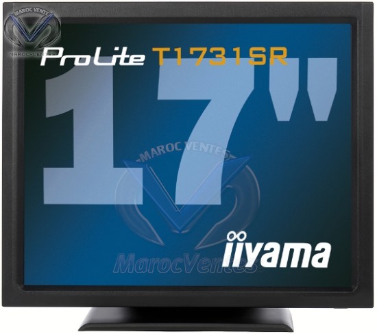 Écran LCD 17" Tactile TFT Noir PLT1731SR