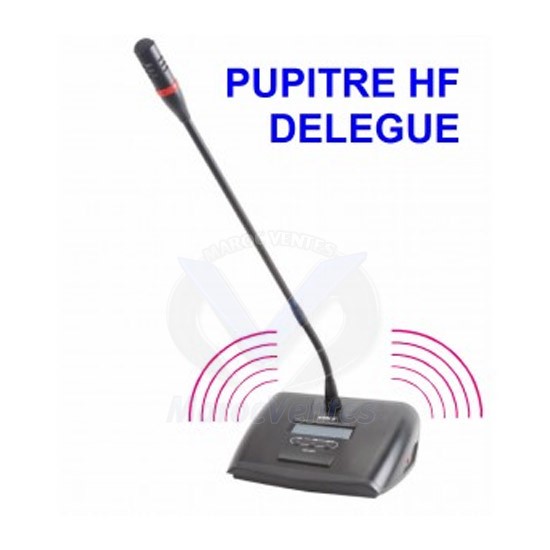 Micro Salle de Conférence Pupitre HF Délégué
