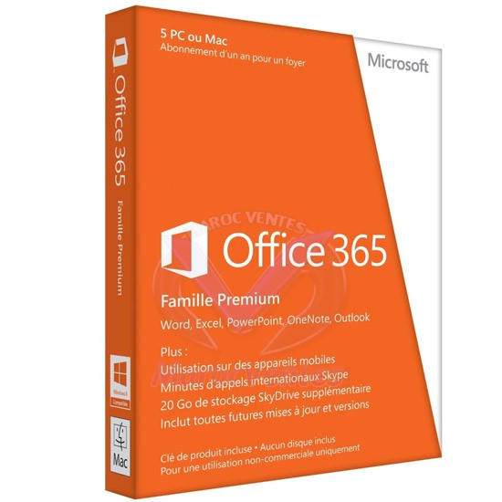 MS Office 365 Personal 32/64 Frensh Subscr 1YR Africa Only E QQ2-00044