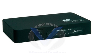 Splitter HDMI-Video 1 Entrées Vidéo et 4 Sortie Vidéo ROT14993506