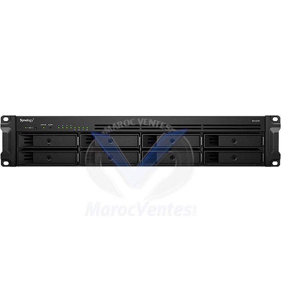 RackStation Serveur NAS 8 Baies Intel Quadruple Core à 2.4 GHz 2 Go Ram RS1219+