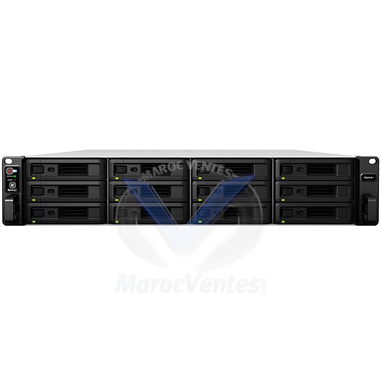 RackStation Serveur NAS 12 Baies Intel Quad Core 2.1 Ghz 4 Go Ram RS2418+