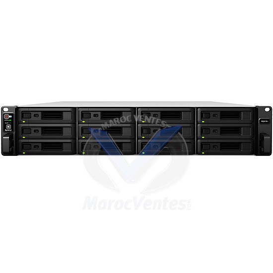 RackStation Serveur NAS 12 Baies Intel Atom C3538 Quad-Core 2.1 GHz et Alimentation Redondante 2U RS2418RP+