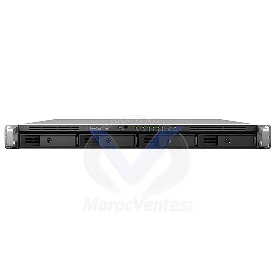 Serveur NAS 4 Baies Dual Core 1.33 Ghz 1 Go Ram  2 LAN Gigabit  24 To Max. RS814