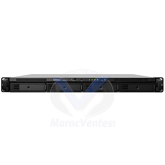 RackStation Serveur NAS 4 Baies Rack 1U 2 Go RAM Alimentation Redondante RS818RP+