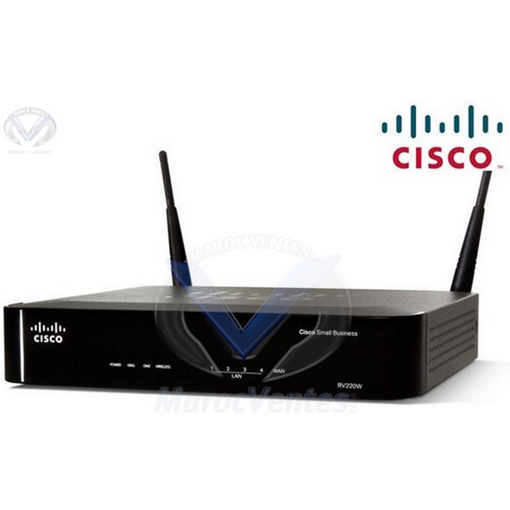 Cisco Small Business RV220W - Routeur / Pare-feu / VPN 55 sessions WiFi N RV220W-E-K9-G5