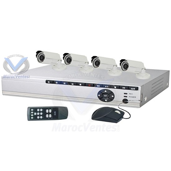 DVR Kits à 4 caméras Visio avec connexion à distance 1x H.264 real time SE-RD614-CI321H